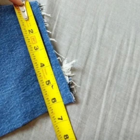 Levi's 501 Crop High Rise Denim Jeans Charleston Fun Straight Leg - Picture 7 of 10